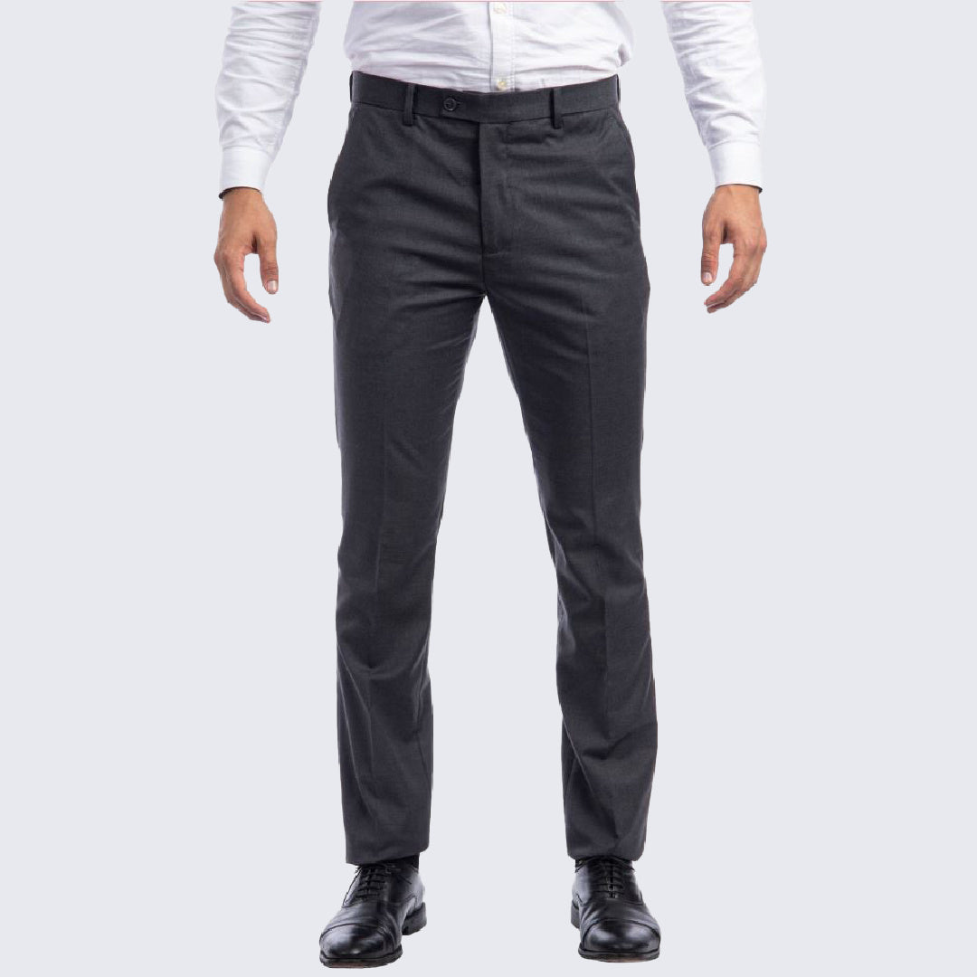 Mens Charcoal Gray Dress Pants Skinny Fit