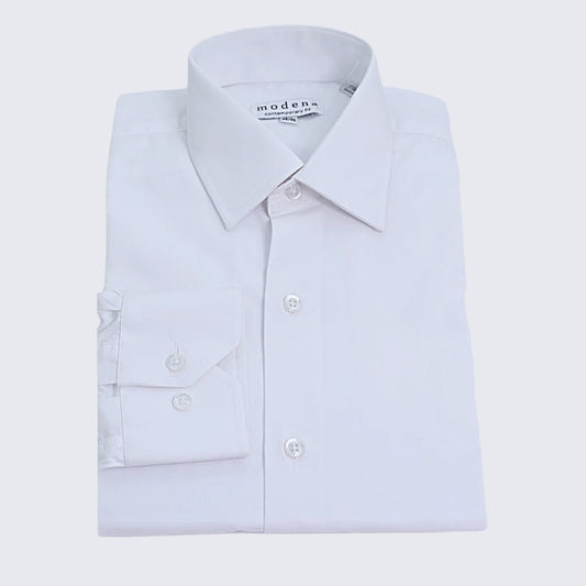 Men's White Slim Fit Tuxedo Shirt